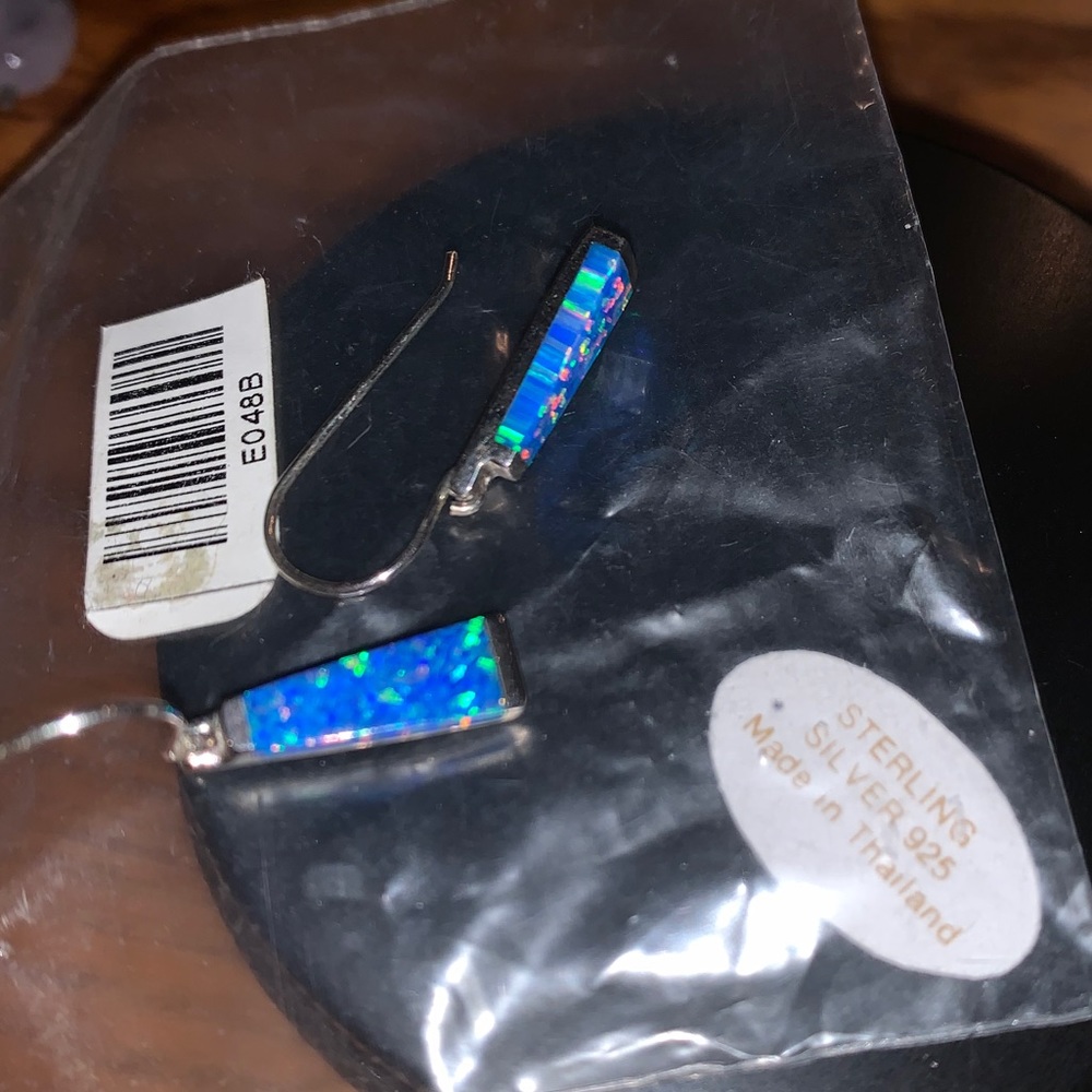 Sterling Silver Opal Earings
